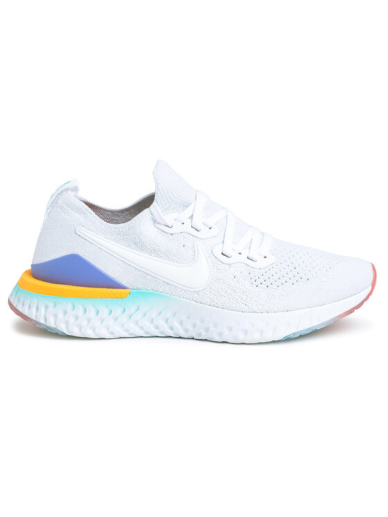 Nike Buty do biegania Epic React Flyknit 2 BQ8927 104 Bia y Modivo.pl