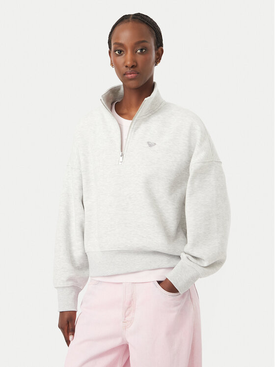 Roxy Roxy Felpa Everfree ERJFT05137 Grigio Regular Fit