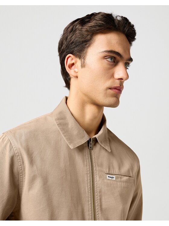 Wrangler Wrangler Kurtka przejściowa RODEO UTILITY JACKET Beżowy Regular Fit