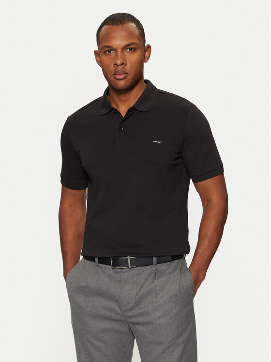 Calvin Klein Calvin Klein Tricou polo K10K111196 Negru Slim Fit