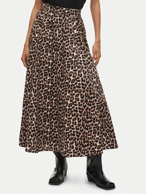 Vila Vila Fustă maxi Valencia 14106880 Maro Regular Fit