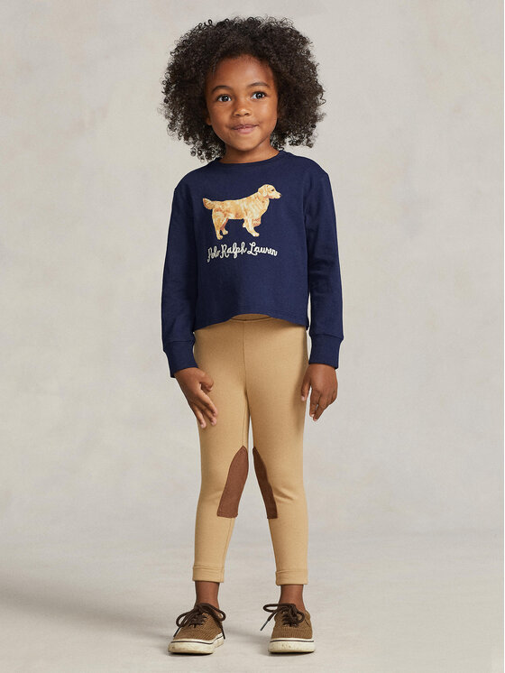 Polo Ralph Lauren Polo Ralph Lauren Bluse Ls Dog Tee 312916817001 Dunkelblau Regular Fit