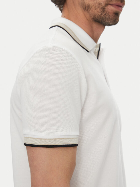 BOSS BOSS Polo majica Paddy 50469055 Écru Regular Fit
