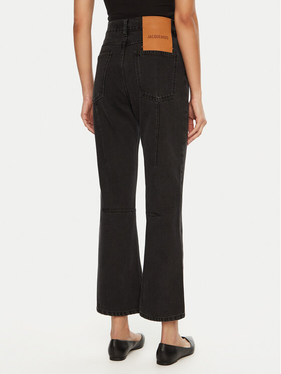 JACQUEMUS JACQUEMUS Jeansy 24E241DE035 Czarny Regular Fit