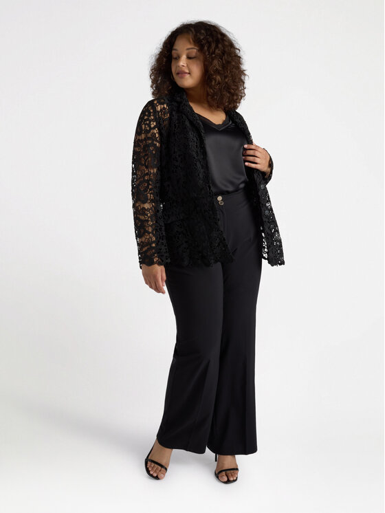 Fiorella Rubino Fiorella Rubino Pantaloni di tessuto P707L002166N033 Nero Regular Fit