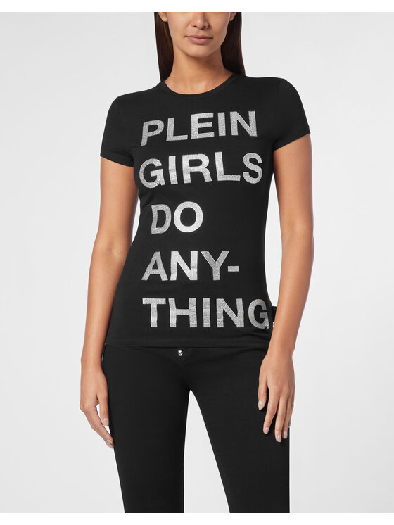 PHILIPP PLEIN PHILIPP PLEIN T-shirt 20277 Nero Skin Tight Fit