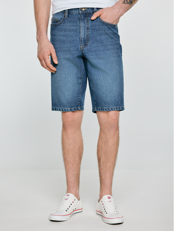 BIG STAR BIG STAR Kurtka jeansowa COLTER Niebieski Regular Fit