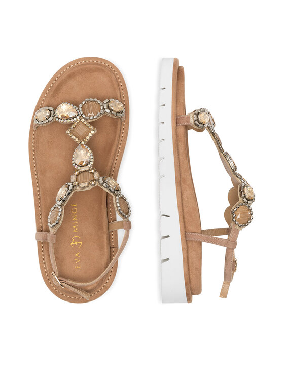 Eva Minge Eva Minge Sandalen MATILDE-V1175-95 Beige