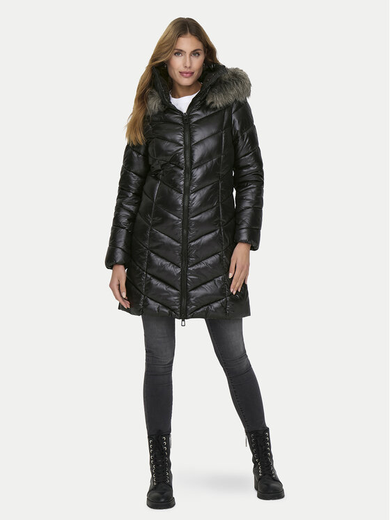 ONLY ONLY Μπουφάν χειμωνιάτικο Fever 15322004 Μαύρο Regular Fit