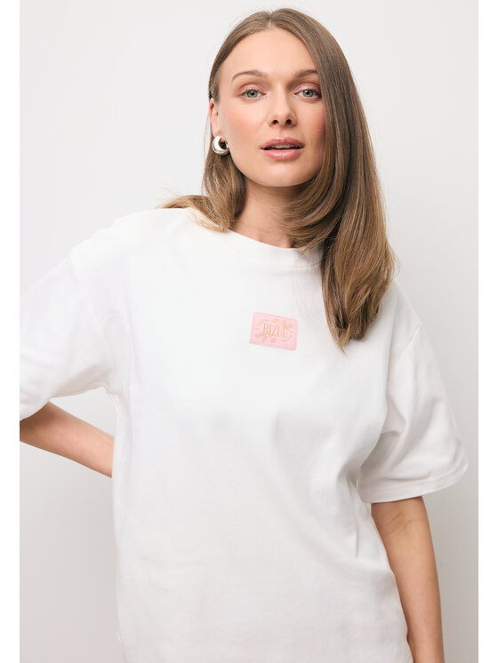 BIZUU BIZUU T-Shirt PARADISO Biały Standard Fit
