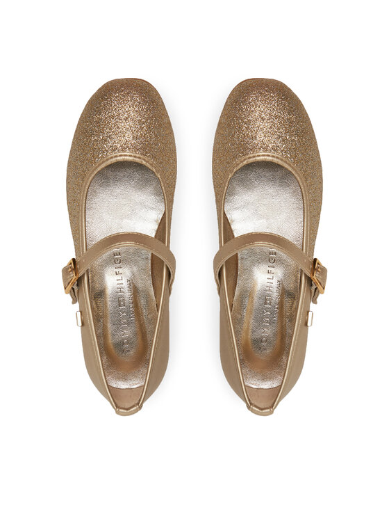 Tommy Hilfiger Tommy Hilfiger Μπαλαρίνες Ballerina T4A3-33930-0572 M Χρυσό