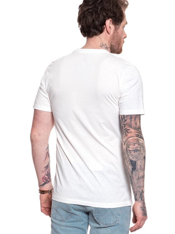 Lee Lee T-shirt SEASONAL LOGO TEE Bianco Regular Fit