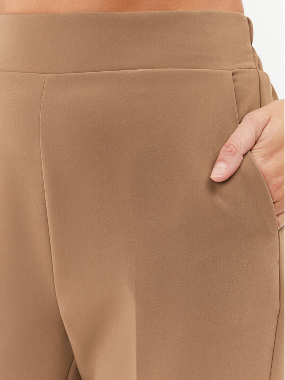 Maryley Maryley Riidest püksid 23IB616/41AL Pruun Regular Fit