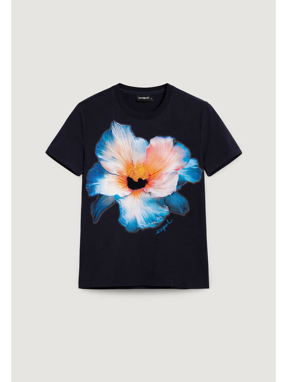 Desigual Desigual Тишърт Estocolmo 26SWTK03 Тъмносин Regular Fit