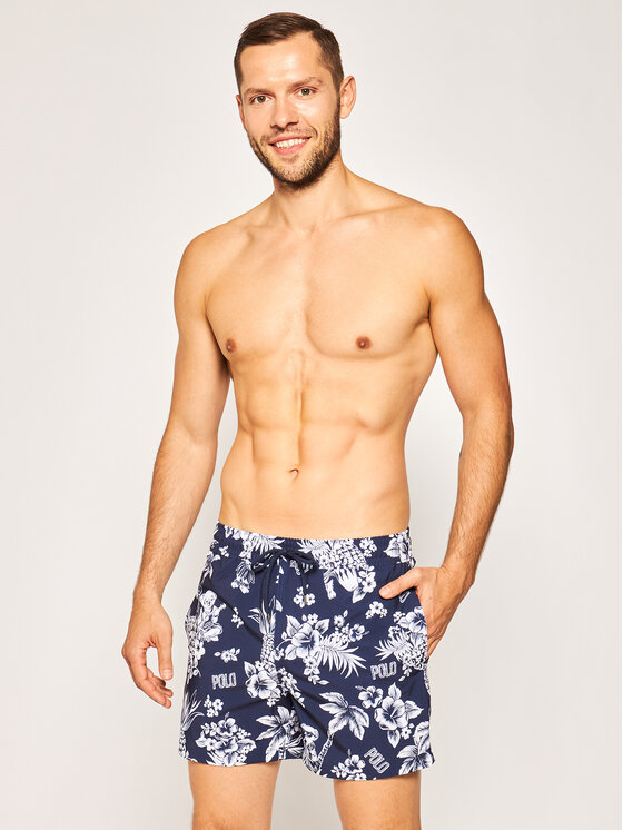 Short de bain ralph lauren bleu marine discount