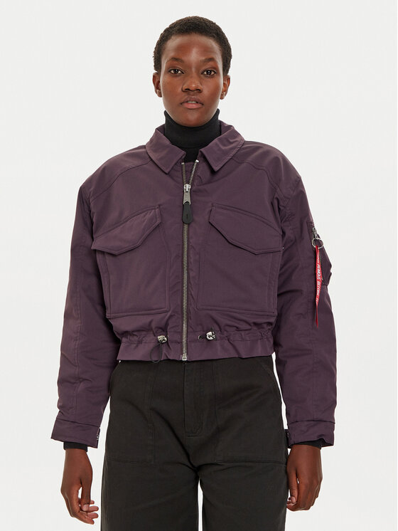 Alpha Industries Alpha Industries Bunda pro přechodné období 148011 Fialová Regular Fit