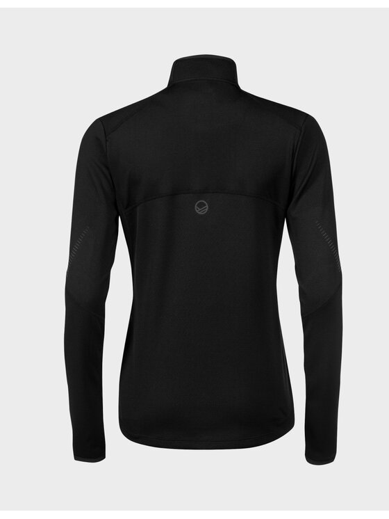 Halti Halti Koszulka techniczna Urbanite Half Zip Czarny Regular Fit