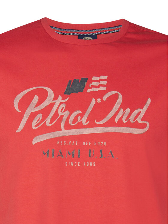 Petrol Industries Petrol Industries T-Shirt M-1050-TSR600 Červená Regular Fit