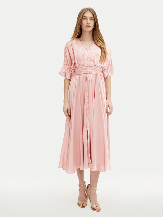 Guess Guess Õhtune kleit W5PK1O WHHF0 Roosa Regular Fit