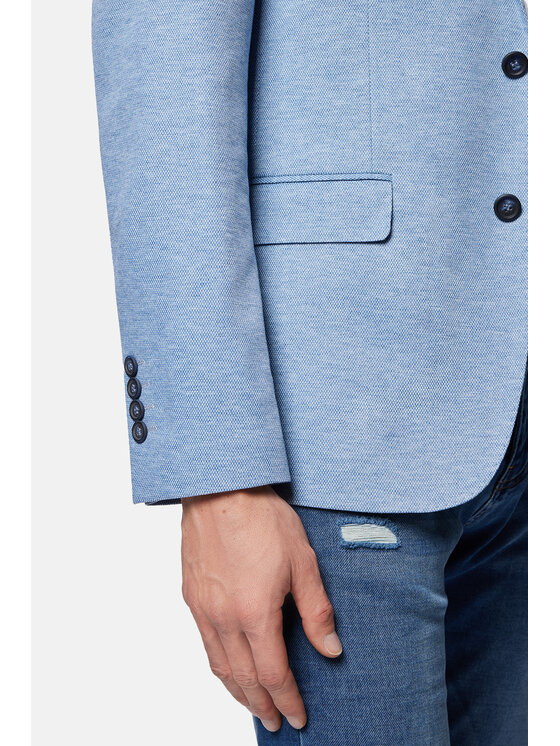 Lancerto Lancerto Marynarka Monclova MA131124000003 Błękitny Slim Fit
