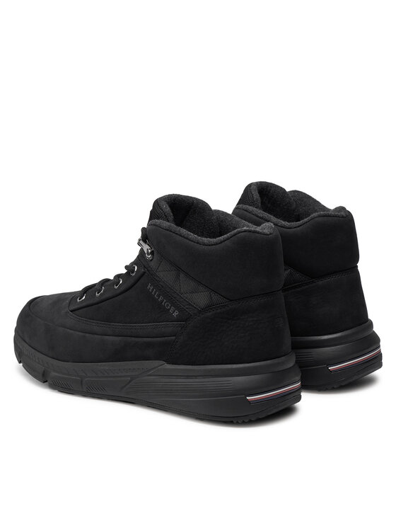 Tommy Hilfiger Tommy Hilfiger Снікерcи Warm Nubuck Hybrid B FM0FM05189 Чорний