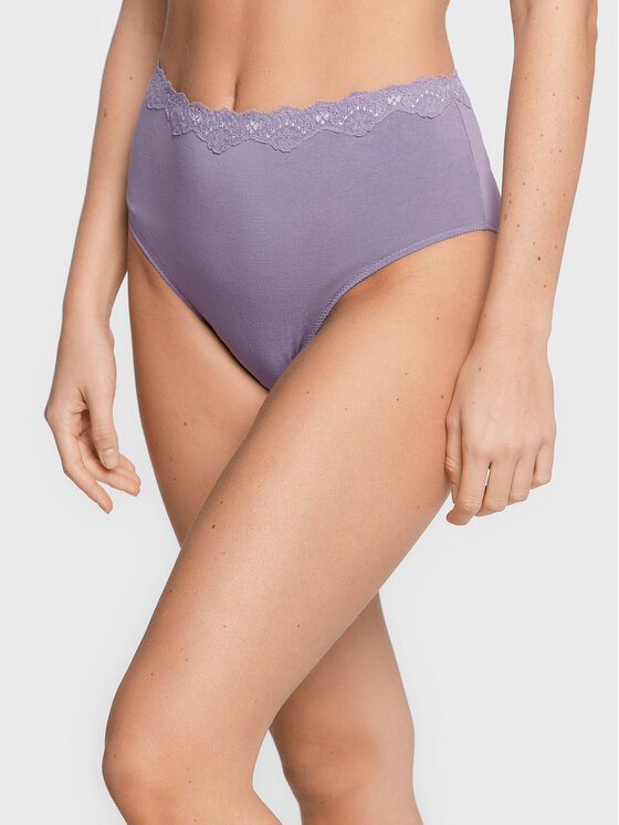 Triumph Chiloți clasici cu talie înaltă Touch Of Modal 10182551 Violet