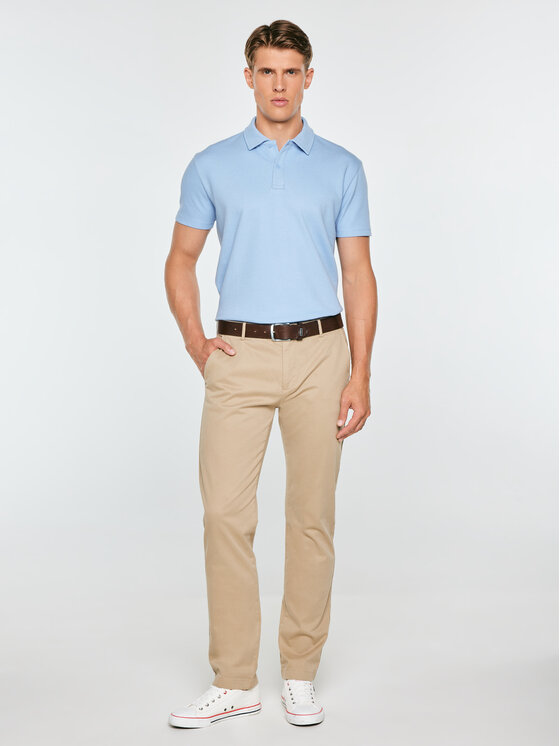 BIG STAR BIG STAR Polo NISSER Niebieski Basic Fit