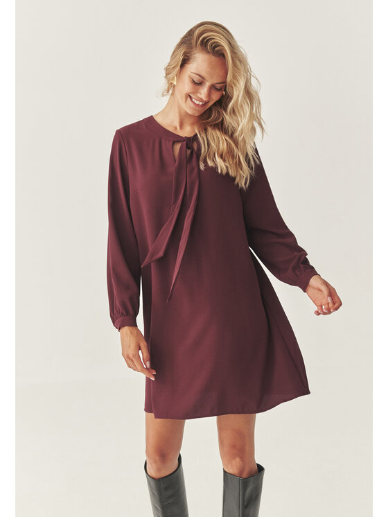 TATUUM TATUUM Sukienka codzienna CRAVIA CZ Bordowy Loose Fit