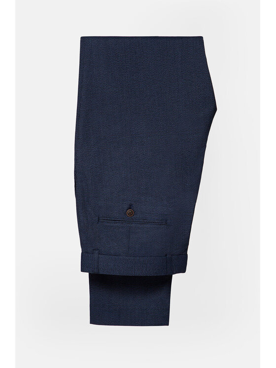 Lancerto Lancerto Spodnie materiałowe Clapham Granatowy Regular Fit
