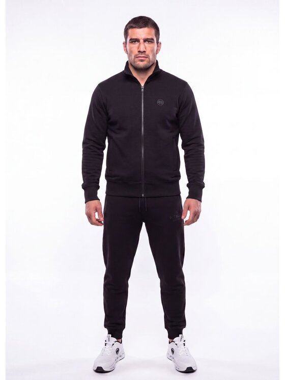 PITBULL PITBULL Bluza CHARGER SMALL LOGO Czarny Regular Fit