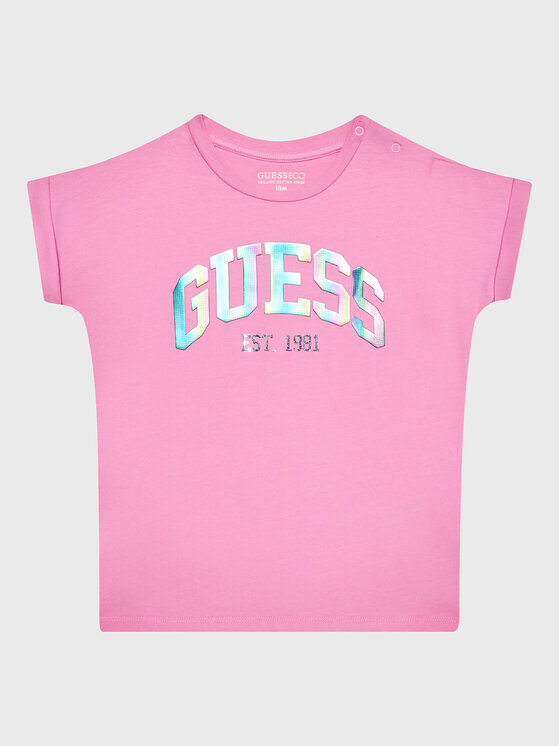 Guess Guess T-shirt K3RI25 K6YW1 Rosa Regular Fit