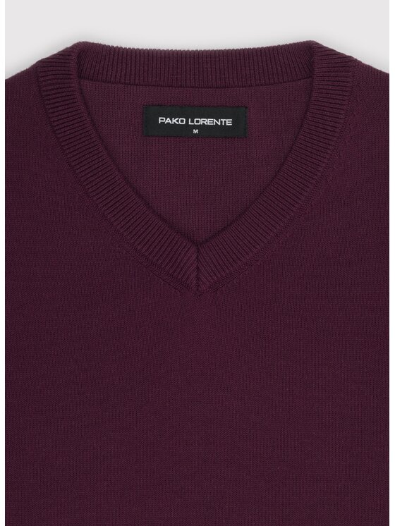 Pako Lorente Pako Lorente Sweter P26WN-2X-010 Fioletowy Straight Fit