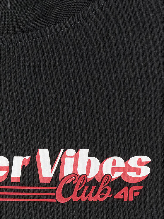 4F 4F T-Shirt APRES SKI Czarny Regular Fit