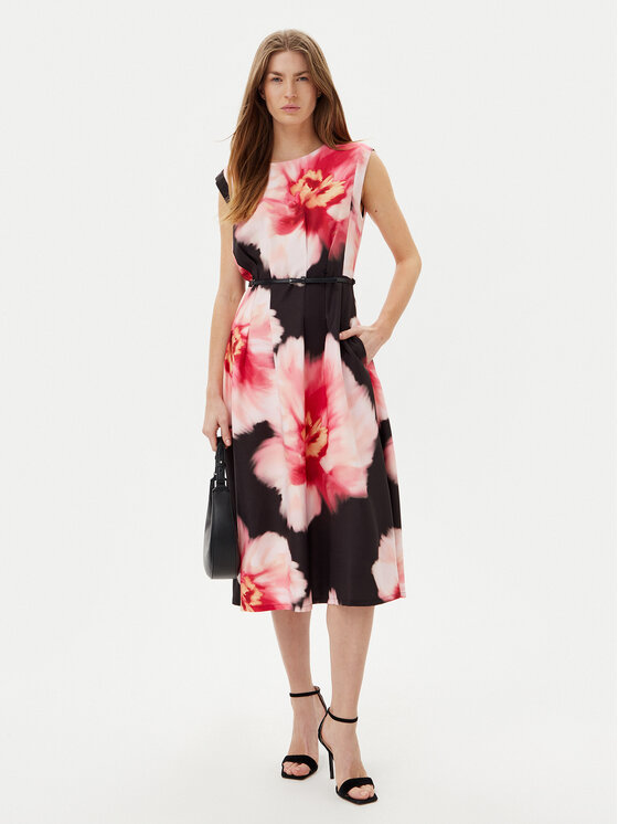 DKNY DKNY Sukienka koktajlowa DD5H2J04 Czarny Regular Fit