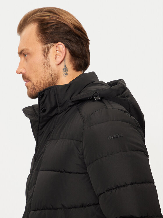 Geox Geox Zimní bunda Leitan M4628C T3144 F9000 Černá Regular Fit