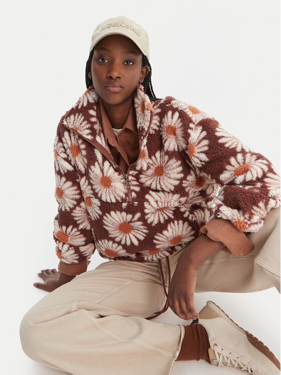 Billabong Billabong Флісовий реглан Time Off EBJPF00112 Коричневий Relaxed Fit