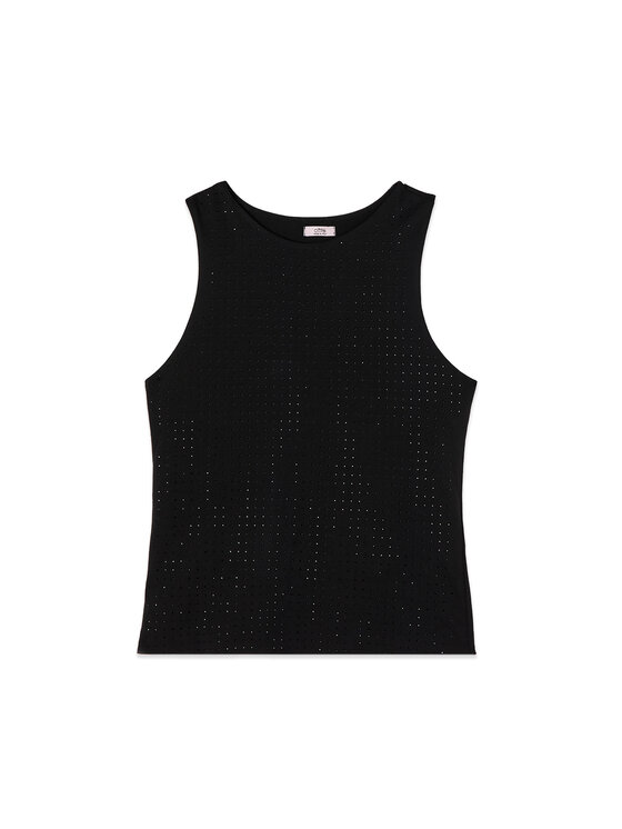 Oltre Oltre Top G013J004370N033 Nero Slim Fit