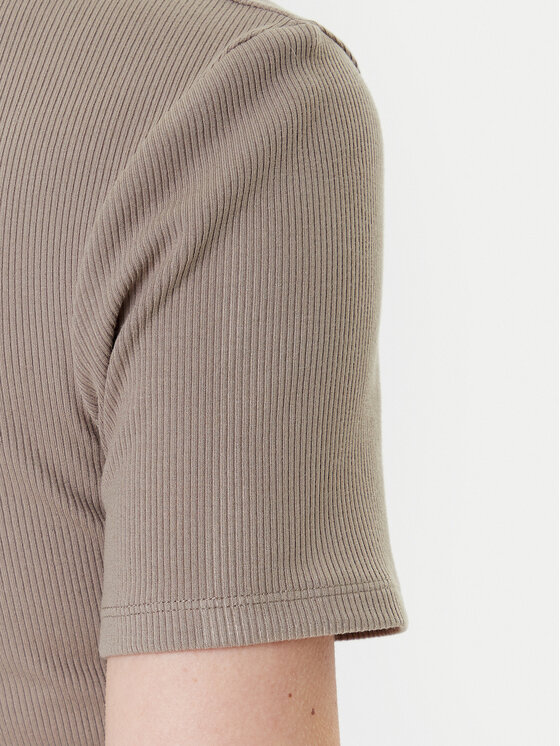 Guess Guess Marškinėliai V5YP08 K8RT2 Chaki Slim Fit
