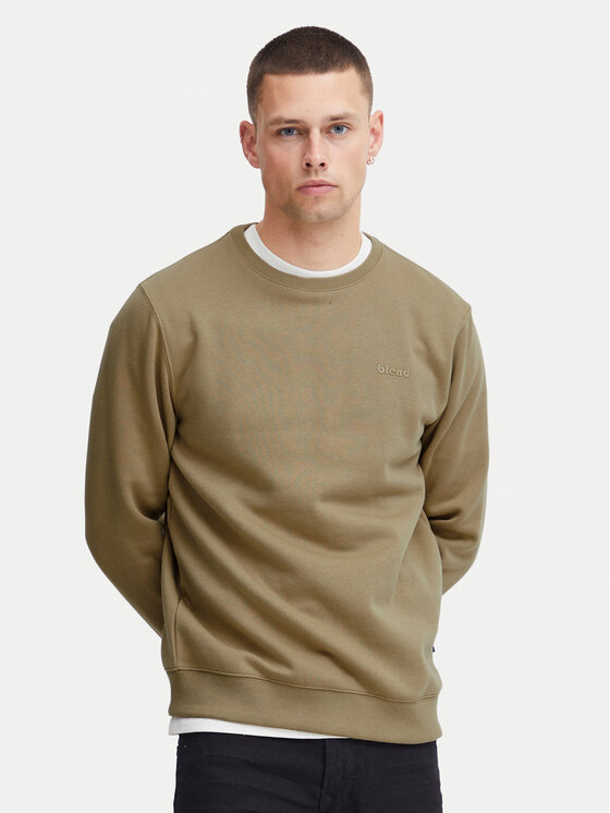 Blend Mikina Downton Crew 20712522 Hnedá Regular Fit