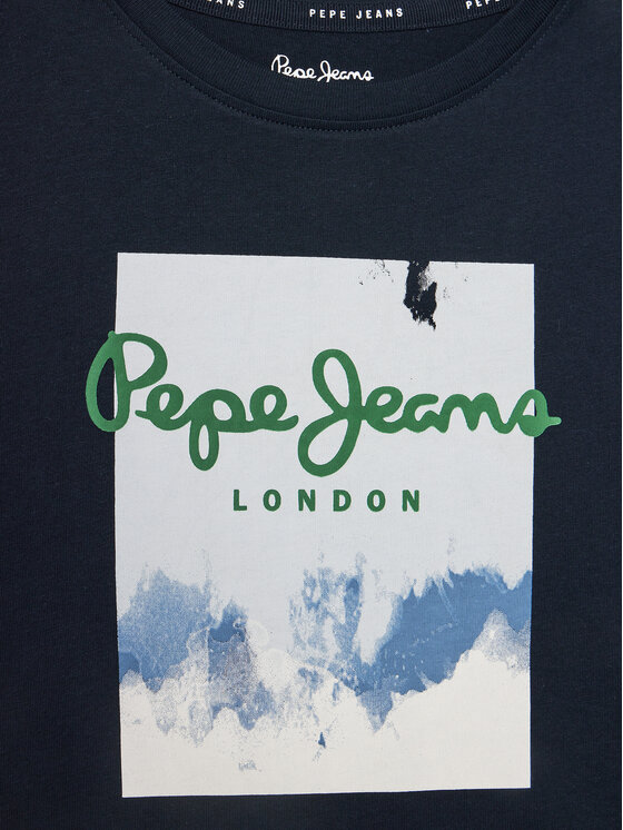 Pepe Jeans Pepe Jeans T-shirt Rafer PB503844 Tamnoplava Regular Fit