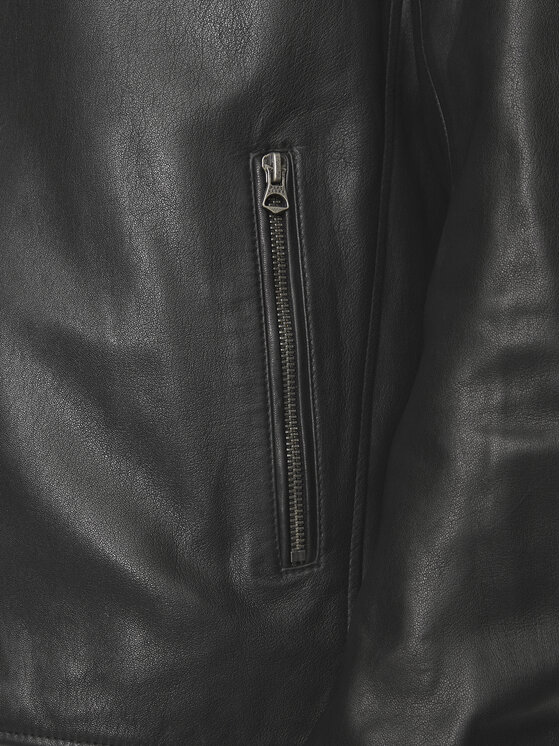 Pepe Jeans Pepe Jeans Шкіряна куртка Tristan PM402991 Чорний Regular Fit