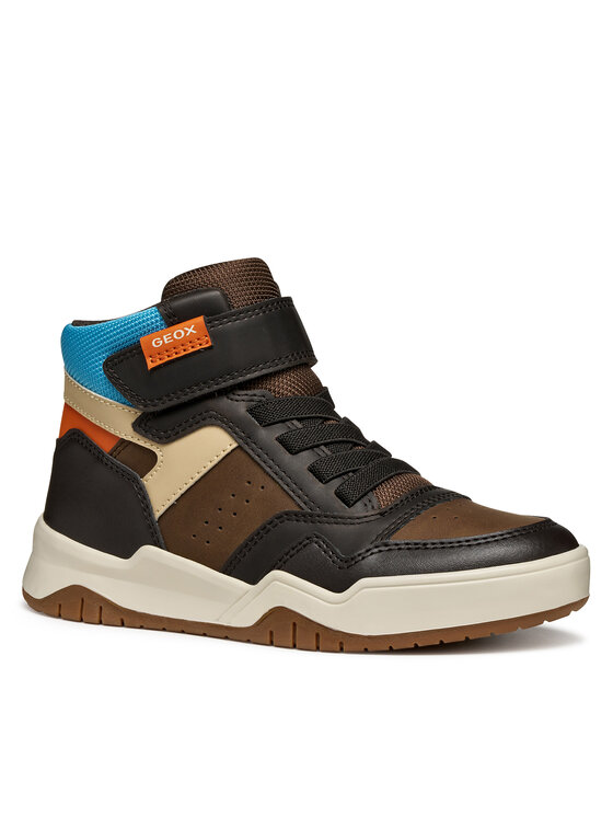 Geox Geox Сникърси J Perth J367RF 0MEFU C0740 S Кафяв