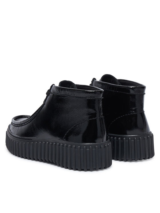Clarks Clarks Šnurovacia obuv Torhill Moss 26329425 Čierna