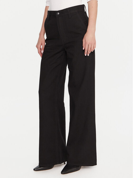 Calvin Klein Calvin Klein Farmer LV047D770G Fekete Wide Leg