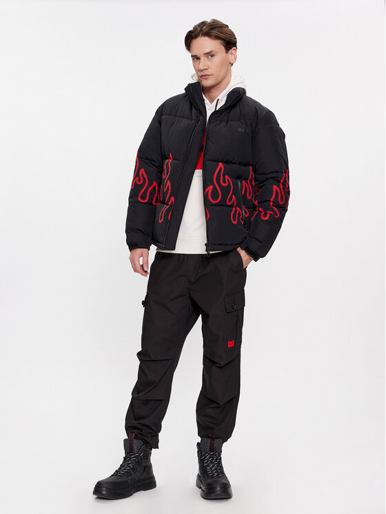 HUGO HUGO Zimné bundy Biron2411 50520514 Čierna Regular Fit