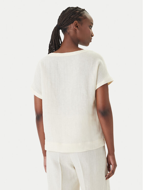 Marella Marella Тишърт Geyser 2615111132 Екрю Regular Fit