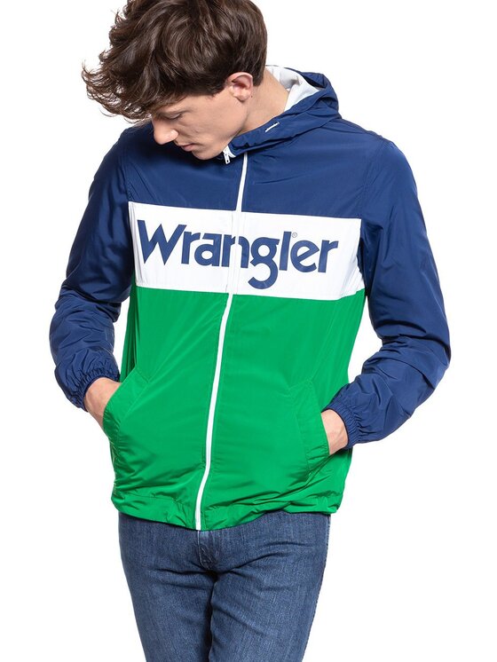 Wrangler Wrangler Giacca di transizione WALLY WINDBREAKER Blu Regular Fit