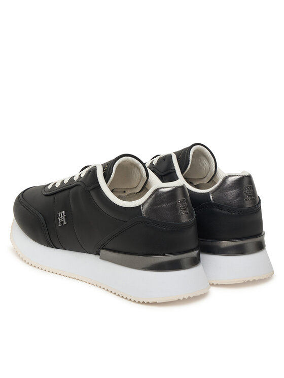 Tommy Hilfiger Tommy Hilfiger Sneakersy Chic Fashion Runner FW0FW08695 Černá