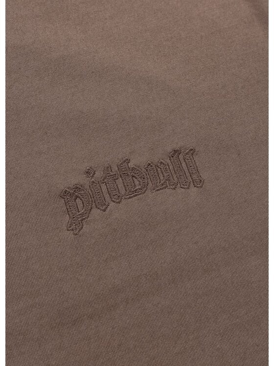 PITBULL PITBULL T-Shirt O'SIDE EMBRO Brązowy Regular Fit