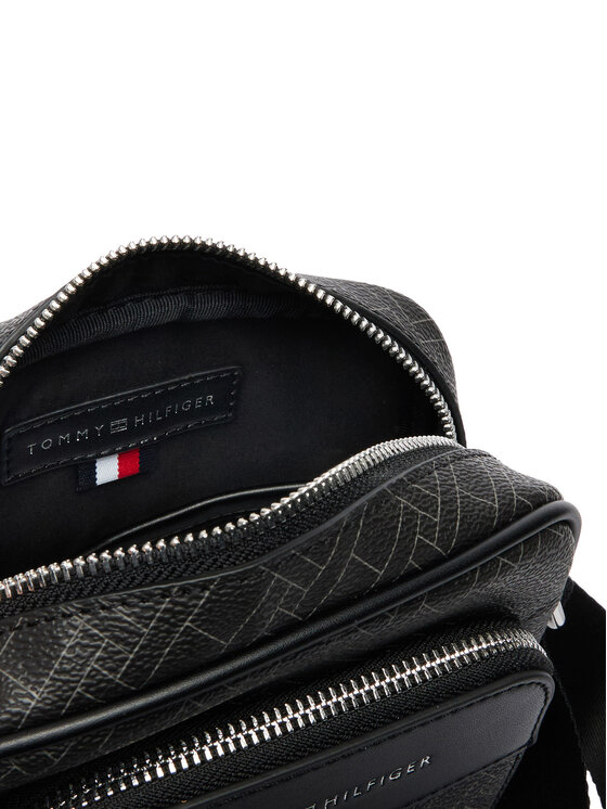 Tommy Hilfiger Tommy Hilfiger Geantă crossover Th Flag Monogram Mini Reporter AM0AM14138 Negru